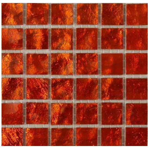 Стеклянная мозаика Art&Natura Murano Specchio 8 10x10 глянцевая оранжевая MS8-10x10 30х30 см