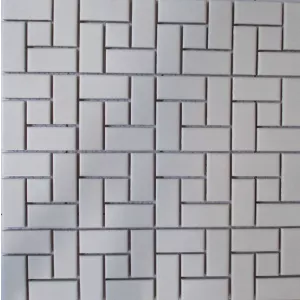 Мозаика Tonomosaic 100M матовая из керамики, белая 30,25*30,25 см