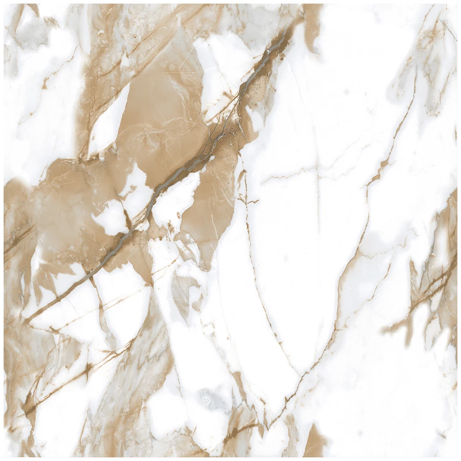 Керамогранит Ceradim Calacatta Fairy Gold бежевый Полированный 60х60 см