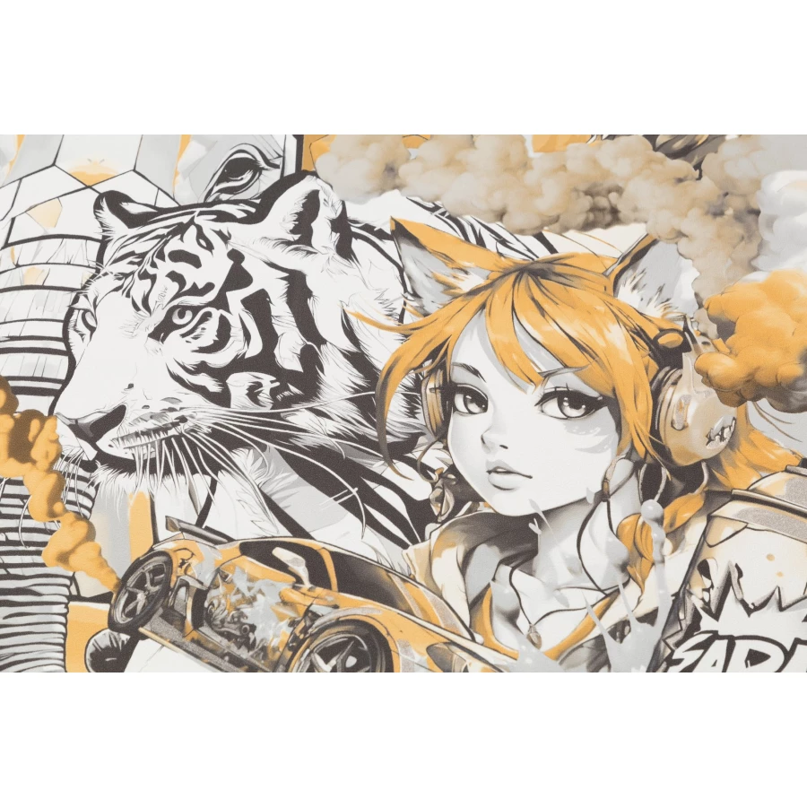 Обои флизелиновые Palitra Home Anime HomeColor серые HC72283-49 1,06х10,05 м