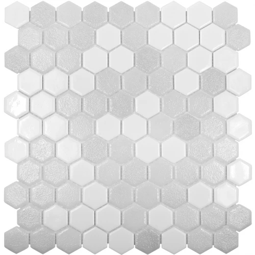 Стелянная мозаика Vidrepur Hexagon Colors 100/514 31,7х30,7 см