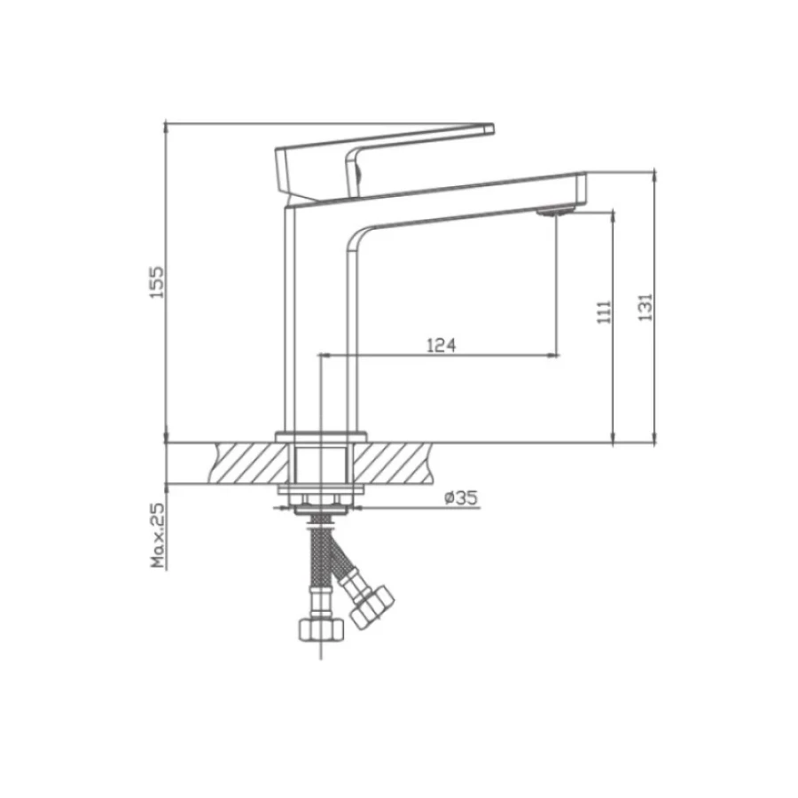 Смеситель для раковины Haiba HB10615