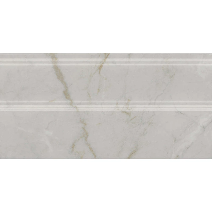 Плинтус Kerama Marazzi Серенада белый глянцевый обрезной FMA030R 30x15 см