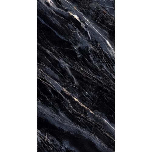 Керамогранит Bella Ceramica 75*150 Paris Black Gold РEC-764 MAT 150х75 см