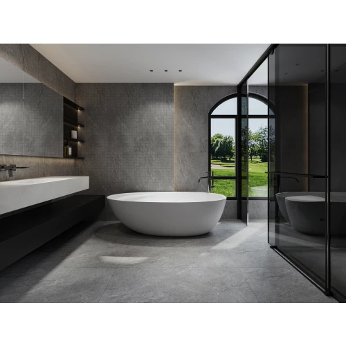 Мозаика Bonaparte Керамогранитная мозаика Ground Grey 48х48 матовая серая 30х30 см