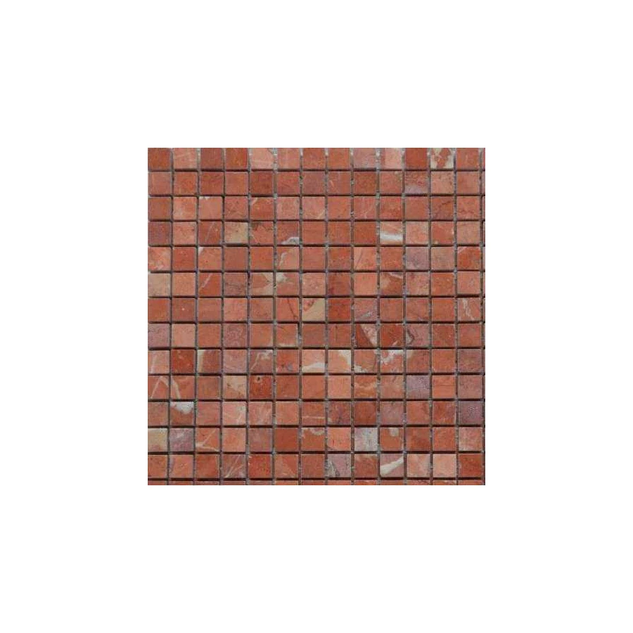 Мозаика из натурального камня Art&Natura Marble Mosaic Rojo Alicante 15x15 глянцевая розовая mm-rojoalic 30,5х30,5 см