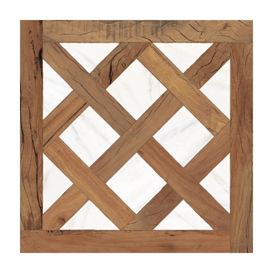 Плитка напольная Peronda FS Forest Mix матовая бело-коричневая 0100338321 45x45 см