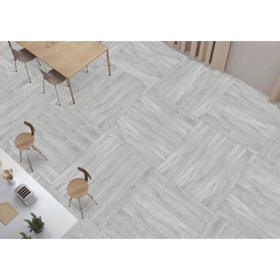 Керамогранит lamore Ceramic Matt 20х120 Ferrovia Wood Griss матовый серый 20/120-011 120х20 см