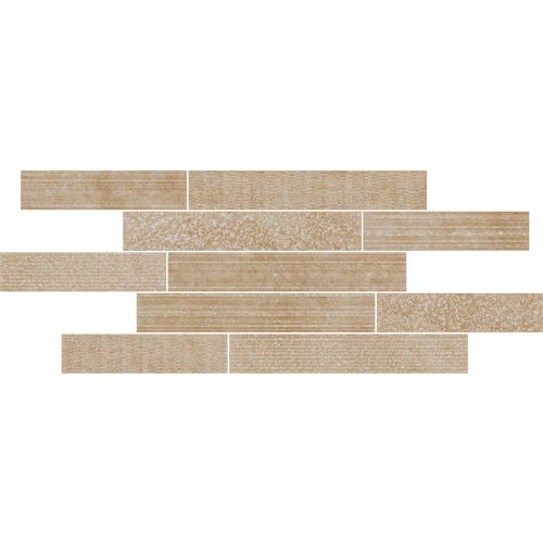 Декор Italon Материя Брик Мултилине Ворм / Materia Brick Multiline Warm матовый бежевый 610110000248 79,6х29,6 см