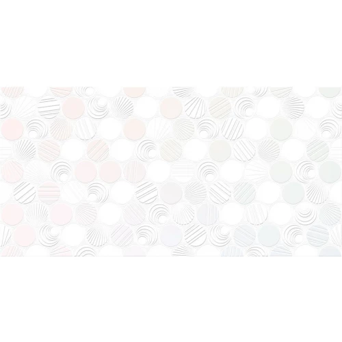 Декор Alma Ceramica Bolle белый 24,9*50 см