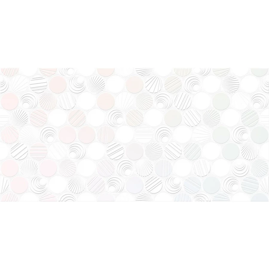 Декор Alma Ceramica Bolle белый 24,9*50 см