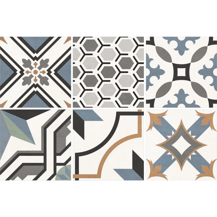 Керамогранит New Trend Design Art Mix 2 матовый многоцветный GP2020DMX23 20х20 см