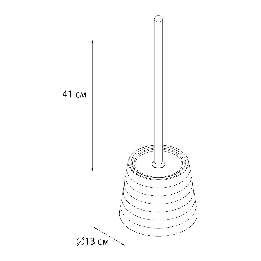 Ерш напольный Fixsen Glady мокко FX-33-29