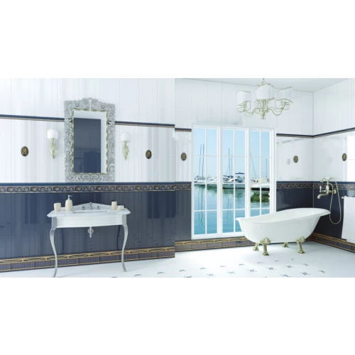 Бордюр Maritima Ceramics Rumbo Listelo Rumbo Aqua СБ 056 30х6 см