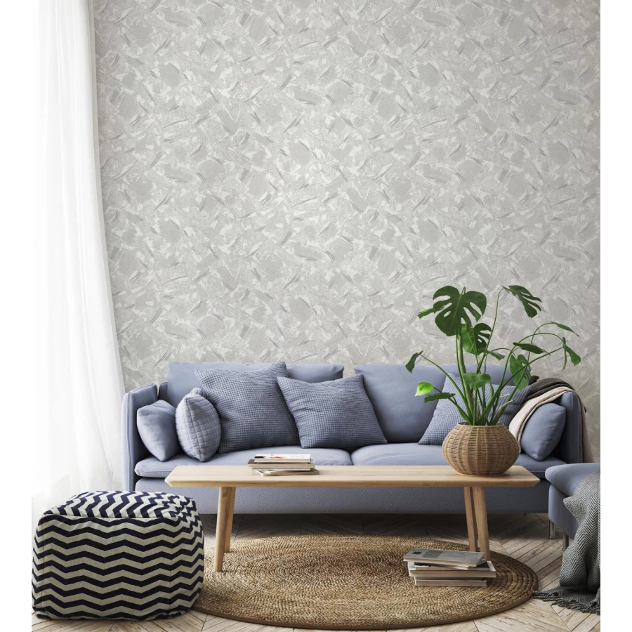 Обои флизелиновые Palitra Home HomeColor Good серые HC31174-44 1.06х10.05 м