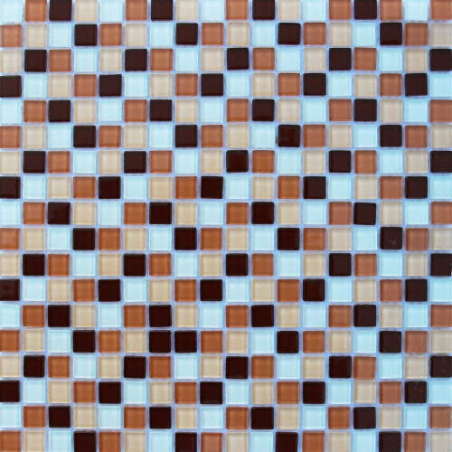 Мозаика Louis Valentino Стекло микс LV-XJY1504 коричневый мелкий 30х30 см