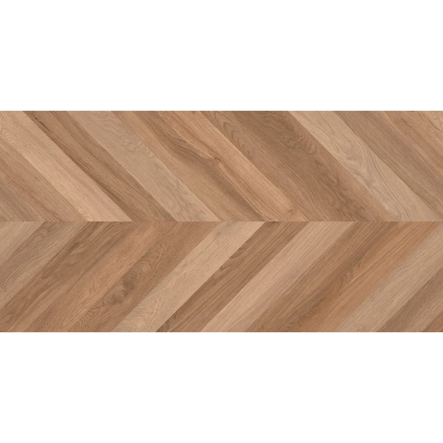 Керамогранит Laparet Wood Canarium Chevron M матовый карвинг тёмно-бежевый 120х60 см