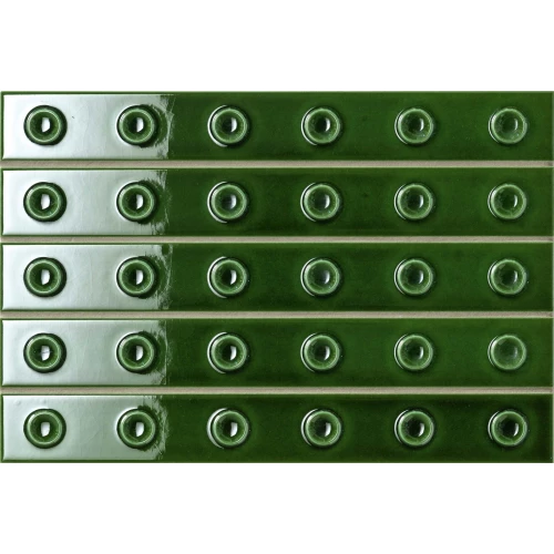 Плитка настенная Mutina Пунто Довн Глоссй Верт / Punto Down Glossy Vert глянцевая зеленая BOPDLG09 31,5х21,1 см