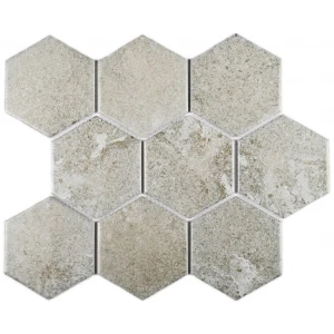 Мозаика Bonaparte Керамогранитная мозаика Agate Grey 110х95 матовая серая 29,55х25,6 см