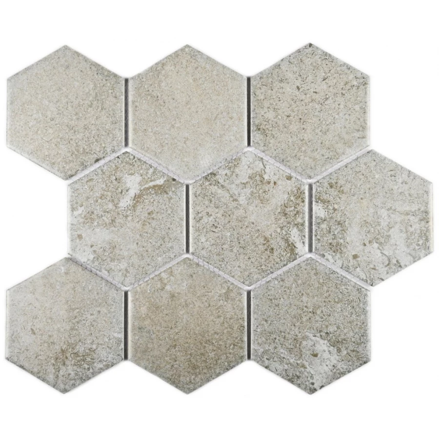 Мозаика Bonaparte Керамогранитная мозаика Agate Grey 110х95 матовая серая 29,55х25,6 см