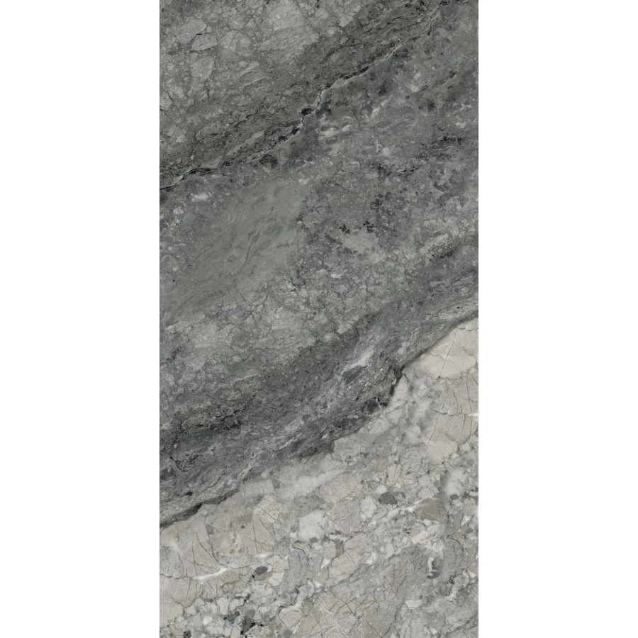 Керамогранит Vitra MarbleSet Иллюжн Лаппато R9 темно-серый 60х120 см