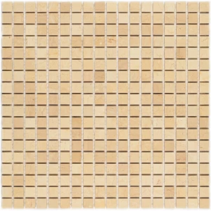 Мозаика Bonaparte Каменная мозаика Sorento-15 slim Pol 15х15 бежевая 30,5х30,5 см