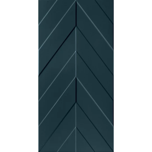 Плитка настенная Marca Corona 4D Chevron Deep Blue Matt D734 80х40 см