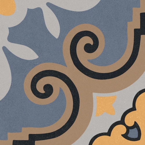 Керамогранит Motto Monotone Midnight Decor Matt матовый синий N100107 20x20 см