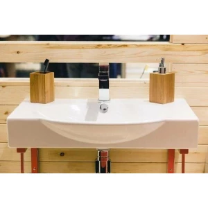 Умывальник Sanita Luxe Infinity 65 с кронштейнами и полотенцедержателем INF65SLWB01KR