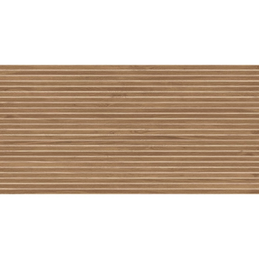 Керамогранит Laparet Wood Canarium Almond Stripes матовый карвинг тёмно-бежевый 120х60 см