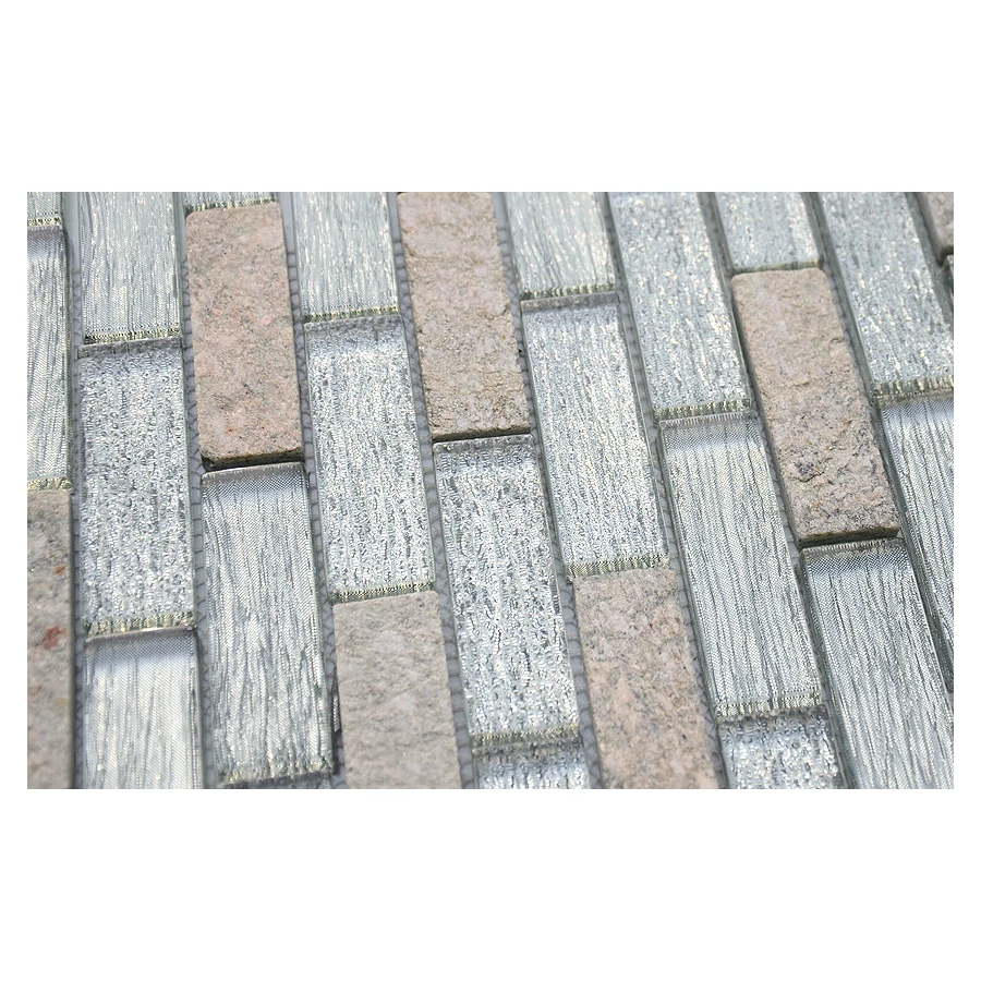 Мозаика из стекла и камня LeeDo Ceramica Dubai бежево-серый 29,8x29,8 см