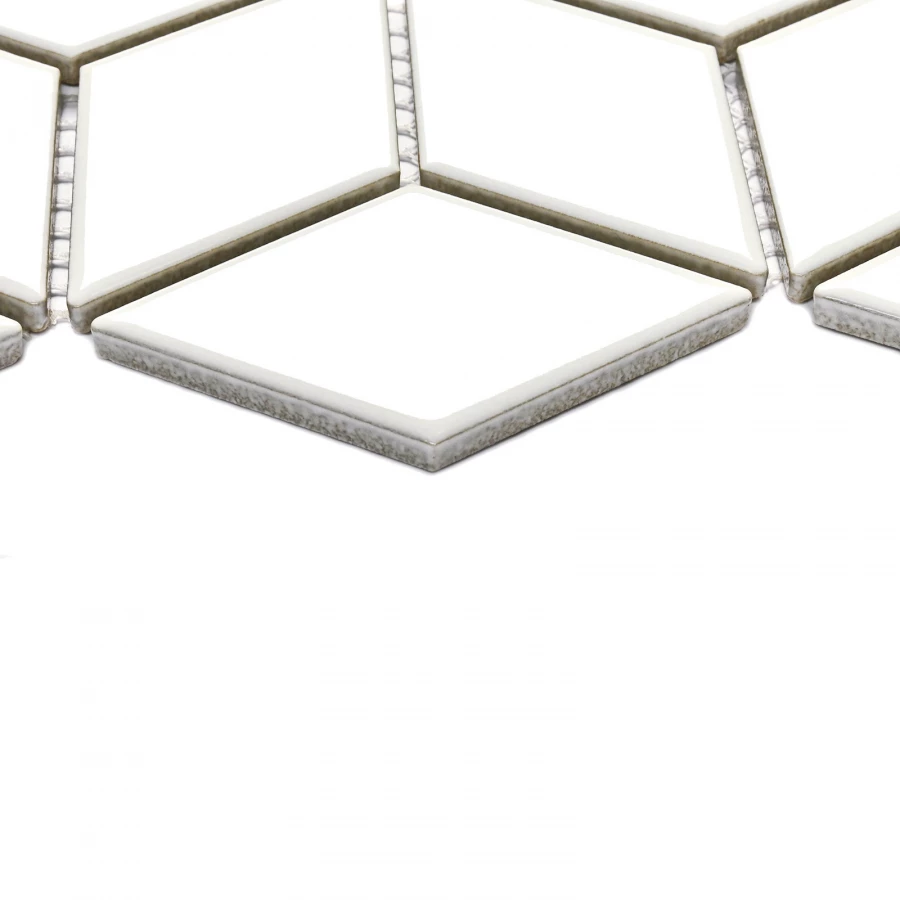 Мозаика Bonaparte Керамогранитная мозаика Medina white 48х48 белая 30,6х26,45 см