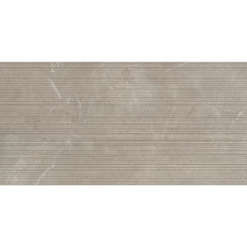 Керамогранит Impronta Arcadia Visone Stripe Real Up матовый серый IAD04BAS 120х60 см