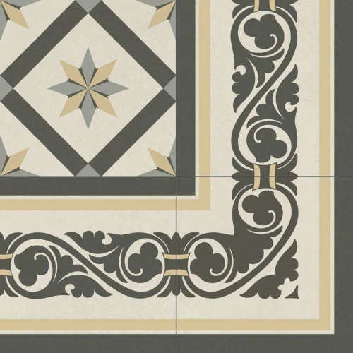 Плитка напольная Baldocer Adele Corner матовая серая 44,7х44,7 см