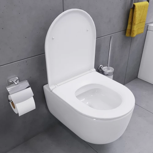 Унитаз Damixa Sirius подвесной безободковый с сиденьем микролифт DX86C1700SC