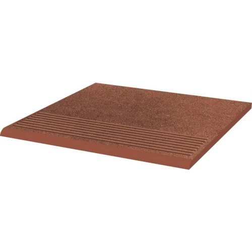 Ступень Paradyz Taurus Brown stopnica prosta B1a матовая коричневая 30x30 см