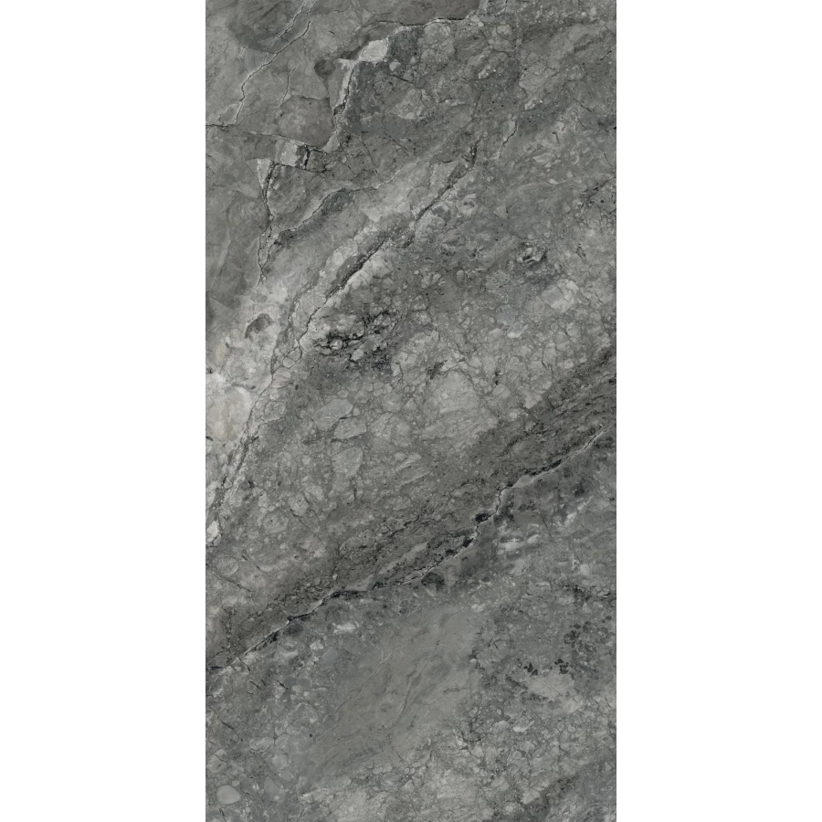 Керамогранит Vitra MarbleSet Иллюжн Лаппато R9 темно-серый 60х120 см