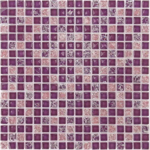 Стеклянная мозаика Caramelle Mosaic Himalaia сиреневый 30,5x30,5 см