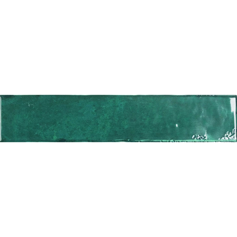 Плитка настенная Monopole San Remo Turquoise глянцевая бирюзовая 25x5 см