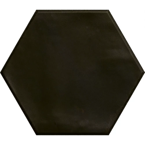 Керамогранит Ribesalbes Хоуп Hope Неро Грапhито Hеx Матт / Nero Graphito Hex Matt матовый черный PT03153 17,3х15 см