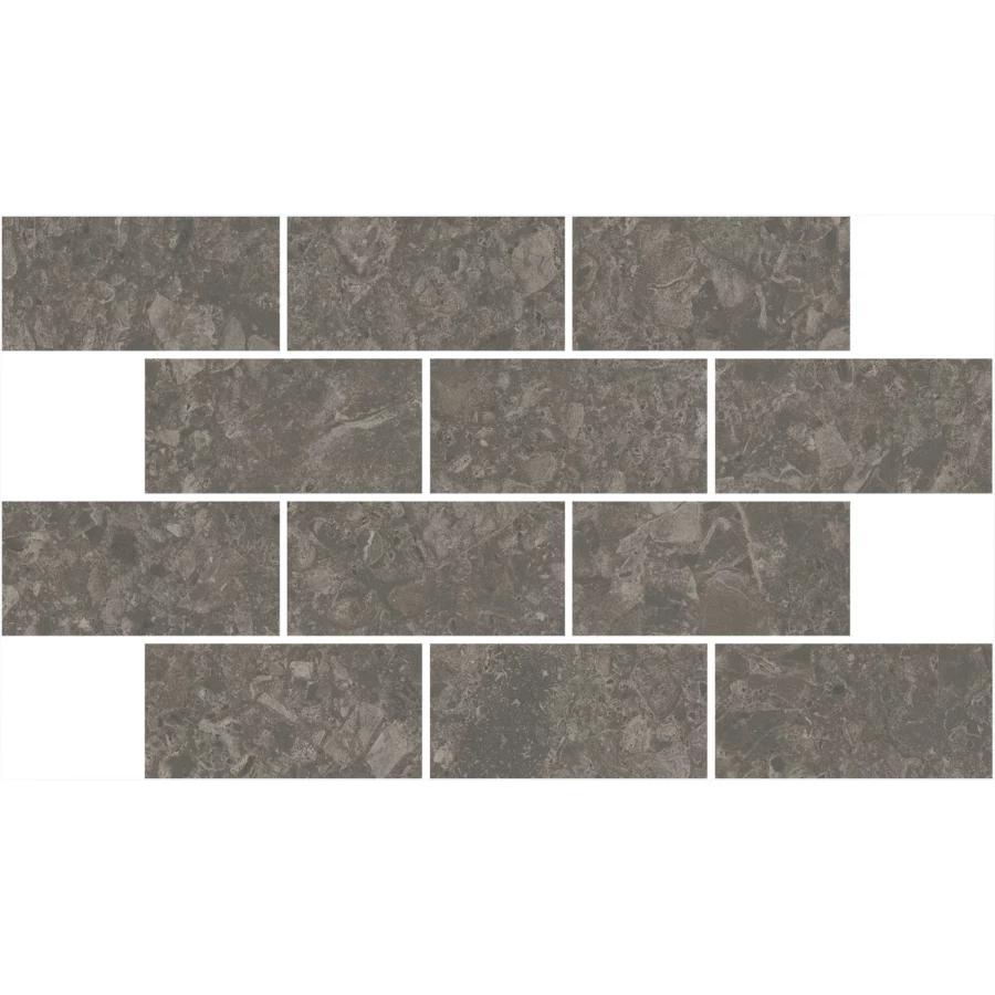 Декор Kerama Marazzi Чеппо ди Гре мозаичный обрезной матовый коричневый DD606320/MM 34,6x20 см