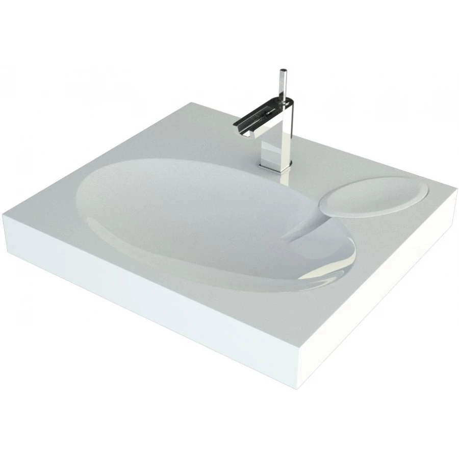 Раковина для ванной комнаты для установки над стиральной машинкой Andrea Comfort 4680028070337 59,8х54,5 см