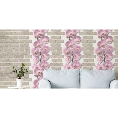 Обои виниловые Аспект Орхидея бежевые 10108-85 0.53x10.05 м
