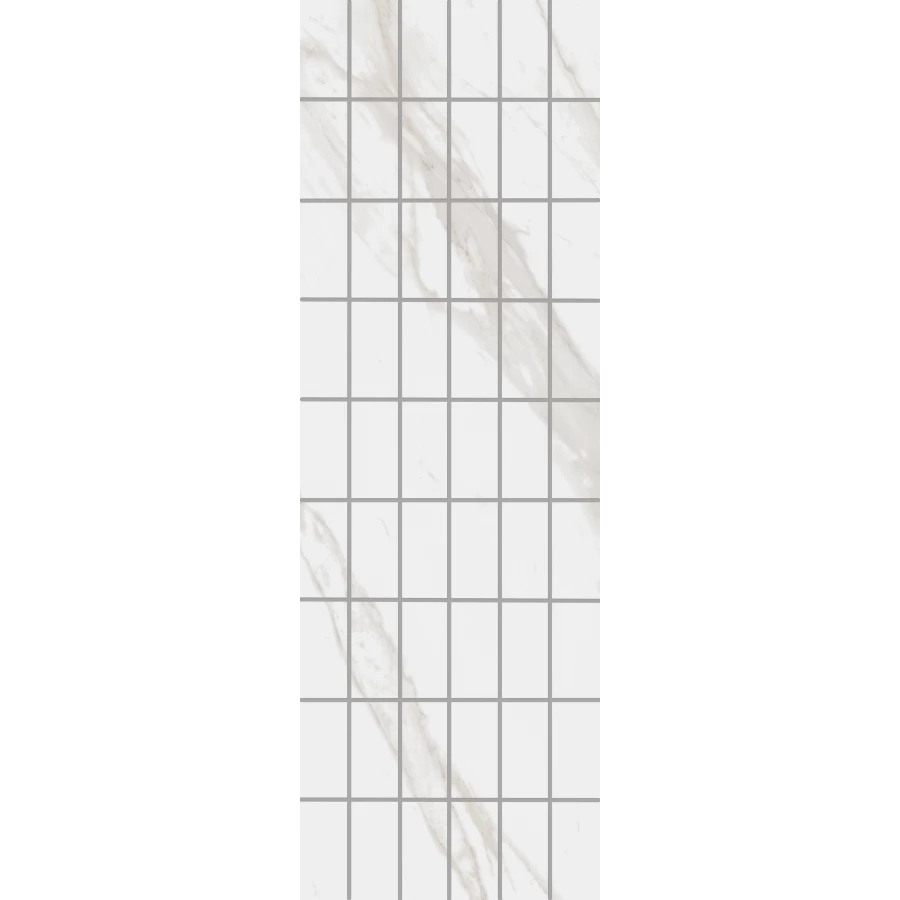 Декор чипсет Kerama Marazzi Алентежу обрезной матовый белый KMD2PTG007BR 89,5х30 см