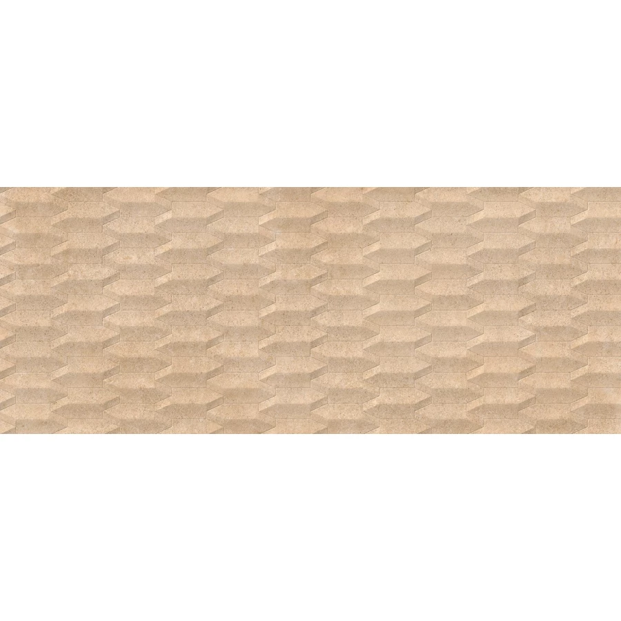 Плитка настенная Porcelanosa Верона Голд Субик / Verona Gold Cubik матовая бежевая 100371184 150х59,6 см