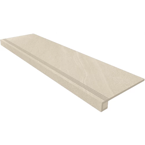 Комплект Estima Ступень Gabbro GB01 33x120 неполированная прямоугольный бортик с насечками Подступенок 14,5x120 39858