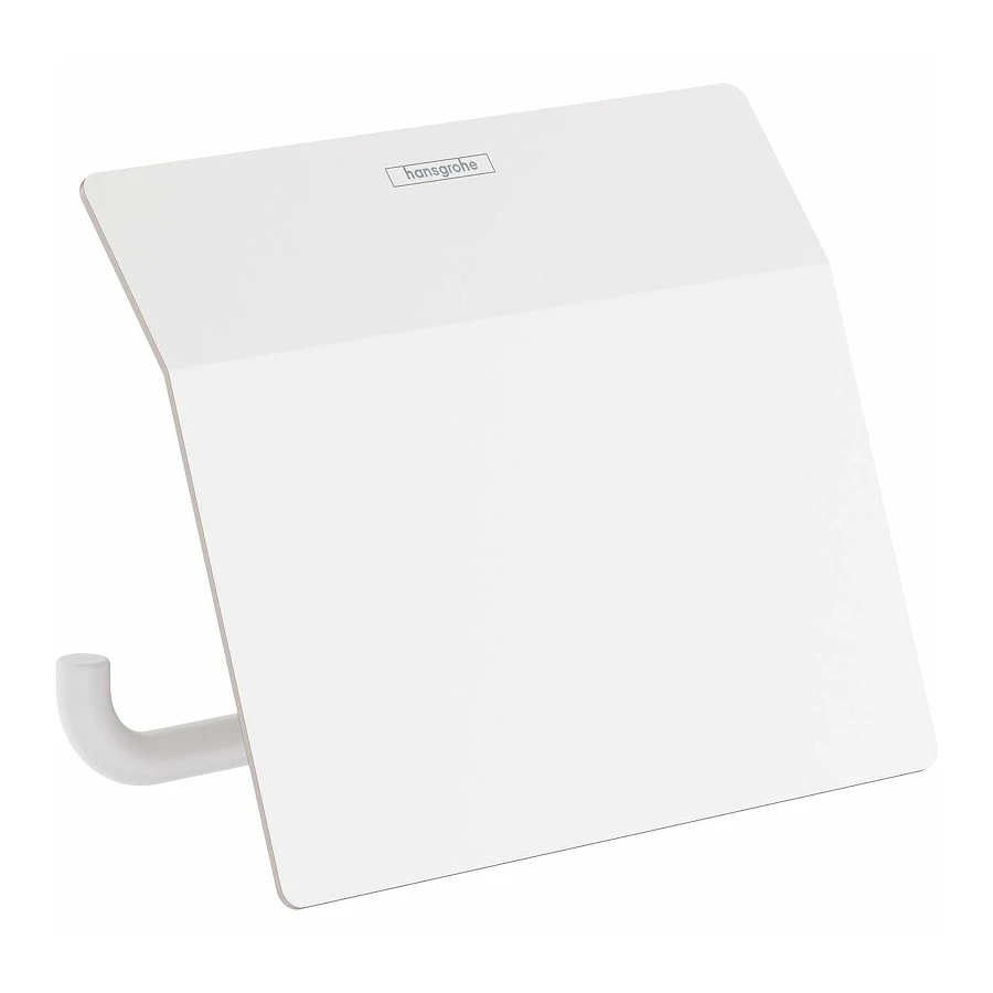 Держатель туалетной бумаги с крышкой Hansgrohe AddStoris матовый белый 41753700