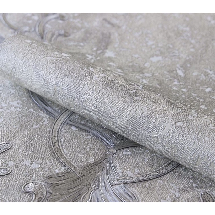 Обои флизелиновые Аспект Deluxe Рафаэль белые 70428-14 1,06х10,05 м