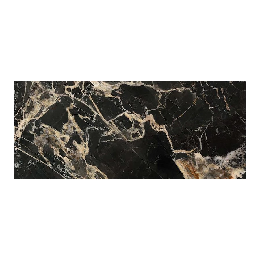 Керамогранит La Fabbrica Marmi Siciliani Black Gold Lap Ret полуглянцевый черный 276102 120х60 см