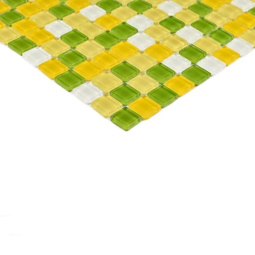 Мозаика Bonaparte Стеклянная мозаика Tropic 15х15 глянцевая желтая 30х30 см